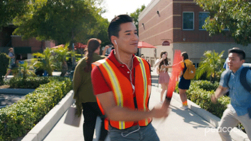 Happy Mario Lopez Metal Detector Dancing GIF