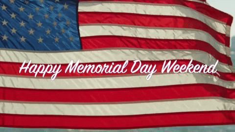 Happy Memorial Day Weekend Justadme Greeting GIF
