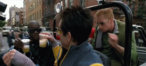 Happy Men Road Trip GIF