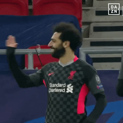 Happy Mohamed Salah Co Players Hug GIF