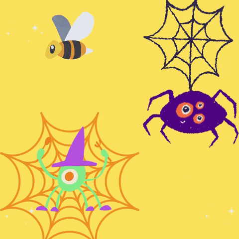 Happy Monday Blessings Spider And Bee GIF