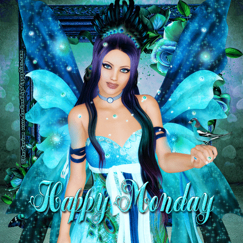 Happy Monday Blue Fairy GIF