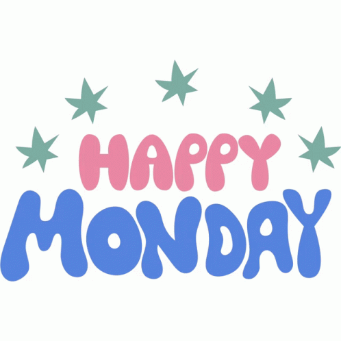 Happy Monday Blues Text GIF
