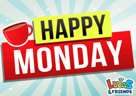 Happy Monday Sign With Coffee