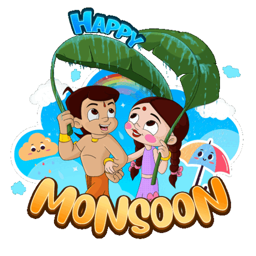 Happy Monsoon Animated Mobile Art GIF