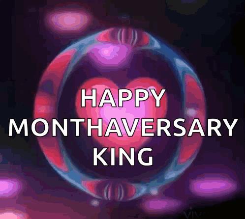 Happy Monthary King Greeting Card with Heart