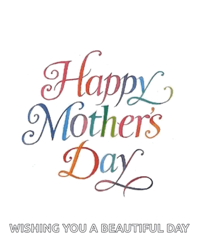 Happy Mother's Day Card With Hearts GIF