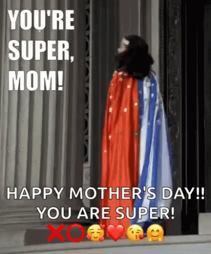 Happy Mother's Day Card With Hearts GIF