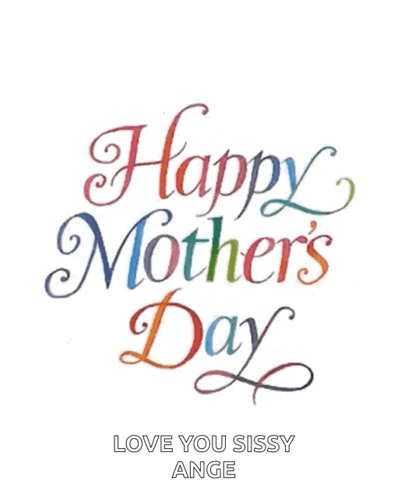 Happy Mother's Day Card With Hearts