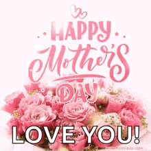 Happy Mother's Day Card With Roses