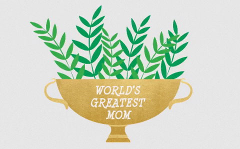 Happy Mother's Day Friend Blooming Flowers Art GIF