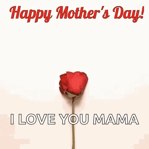 Happy Mother's Day Heart of Rose Petals