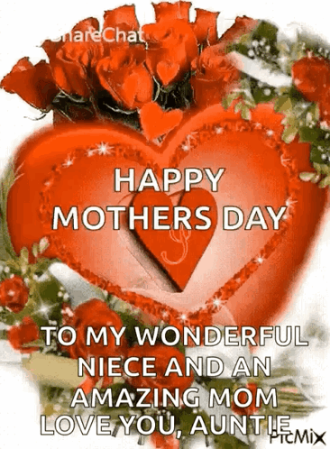 Happy Mother's Day Niece and Amazing Mom Love Auntie