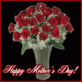 Happy Mother's Day Sister Bouquet Of Roses GIF