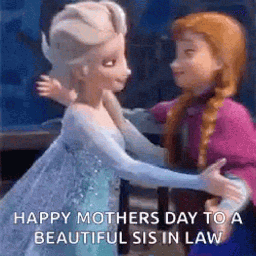 Happy Mother's Day Sister Elsa And Ana GIF