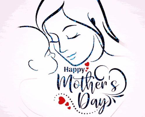 Happy Mother's Day Woman Holding Child