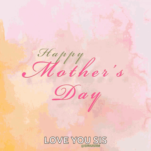 Happy Mother's Day Woman in Gold Dress
