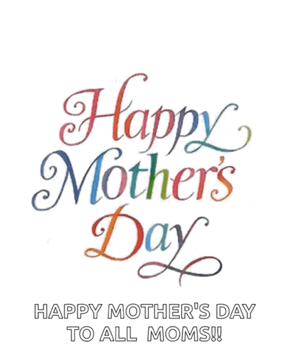 Happy Mothers Day Card With Hearts GIF