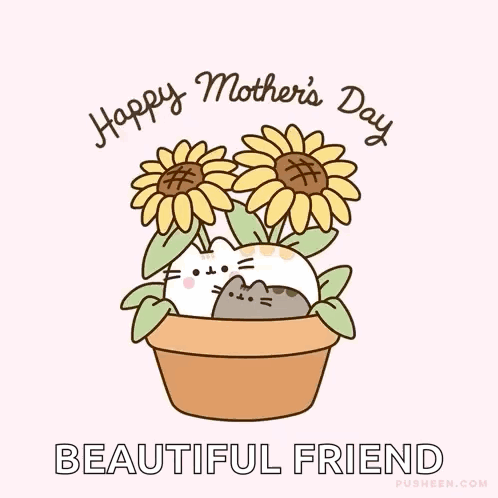 Happy Mothers Day Card With Poodles and Roses