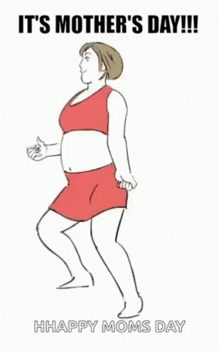 Happy Mothers Day Daughter Happy Dancing GIF