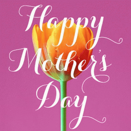 Happy Mothers Day Daughter In Law Glowing Tulip GIF