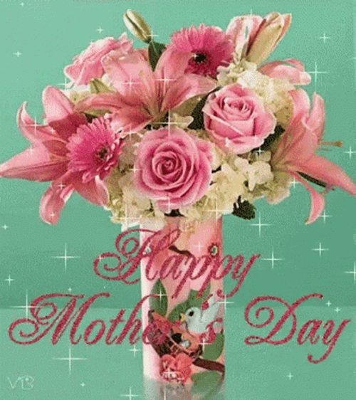 Happy Mothers Day Daughter Wonderful Flower Bouquet GIF