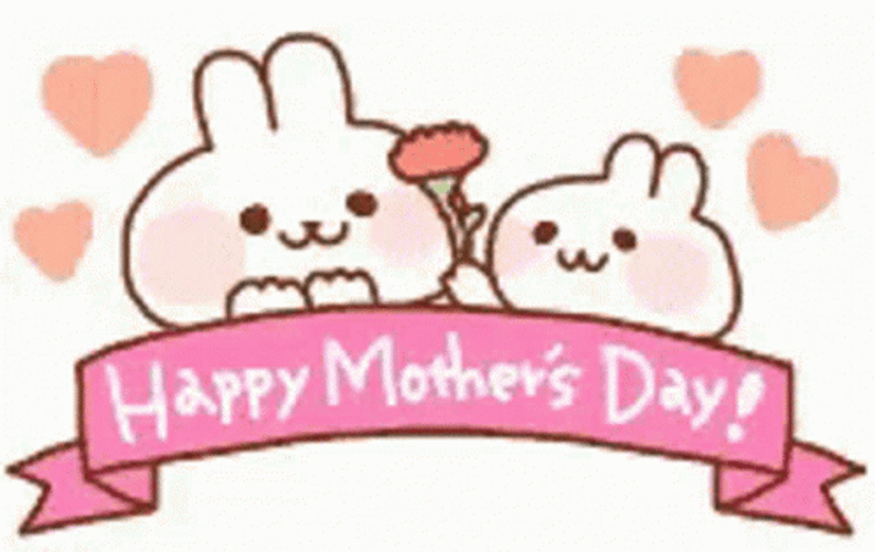 Happy Mothers Day Funny Pink Banner GIF