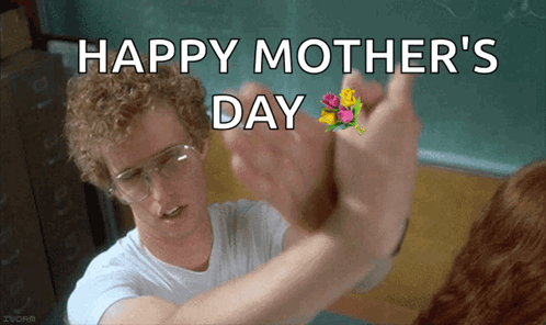 Happy Mothers Day Funny Shadow Art GIF