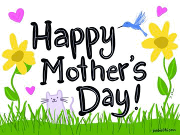 Happy Mothers Day Funny Text Garden GIF