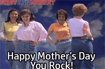 Happy Mothers Day Greeting Card With Dancing Women GIF