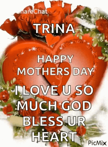 Happy Mothers Day Heart I Love You GIF