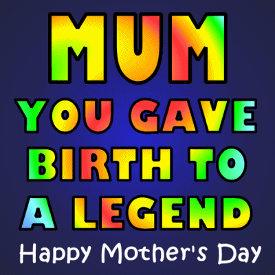 Happy Mothers Day Quotes Colorful Mobile Design GIF