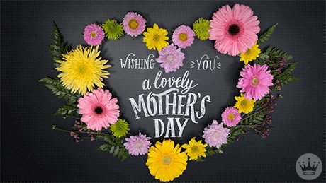 Happy Mothers Day Quotes Heart Wreath GIF