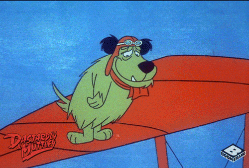 Happy Muttley Up In The Air GIF