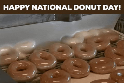 Happy National Donuts Day GIF