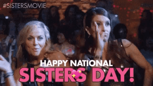 Happy National Sister Day Tina Fey GIF