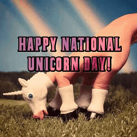 Happy National Unicorn Day GIF