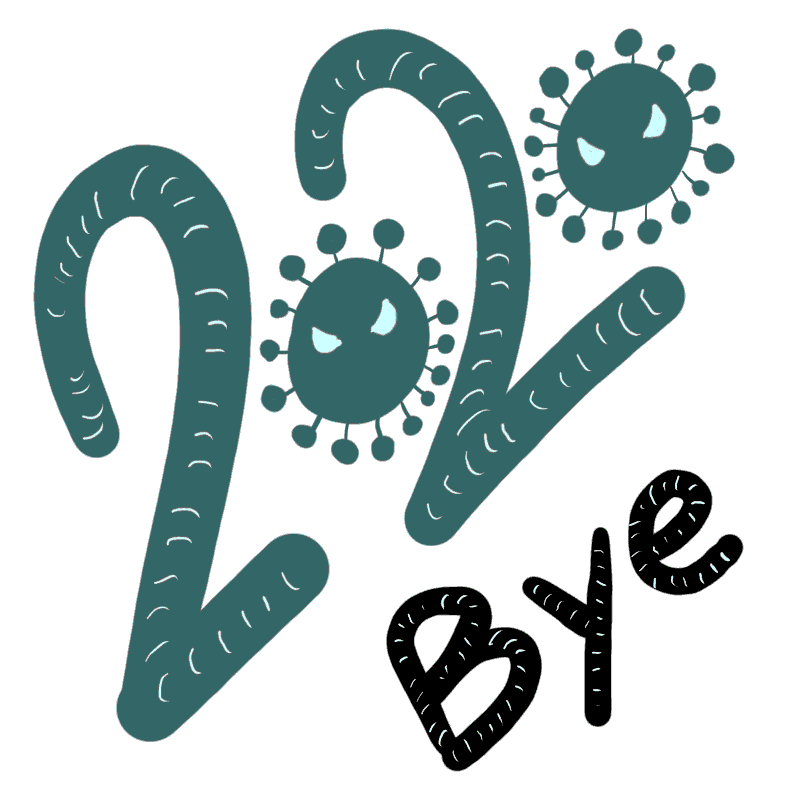 Happy New Year 2021 Bye 2020 Black Cat GIF