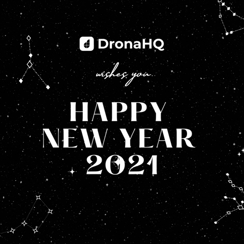 Happy New Year 2021 Wish Stars Constellation GIF