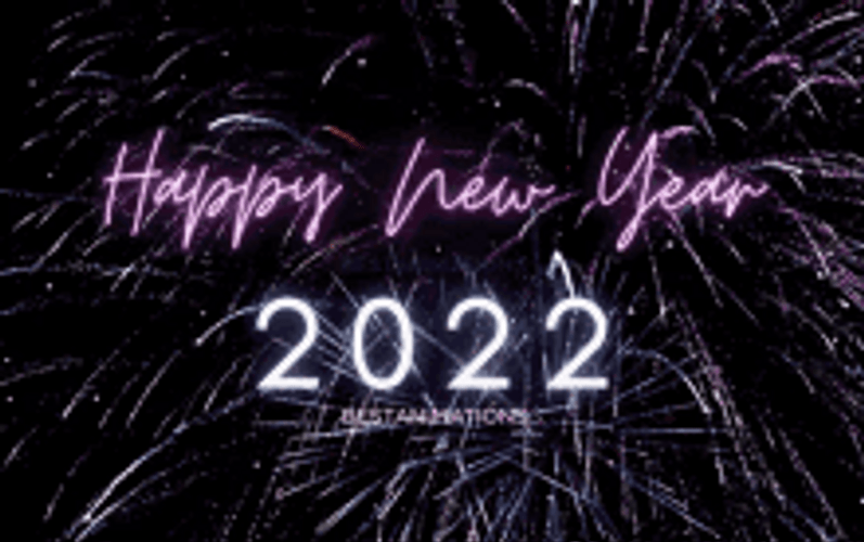 Happy New Year 2022 Fireworks GIF
