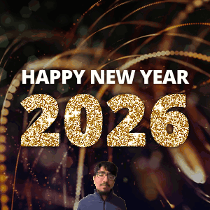 Happy New Year 2026 Man