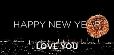 Happy New Year Fireworks Card