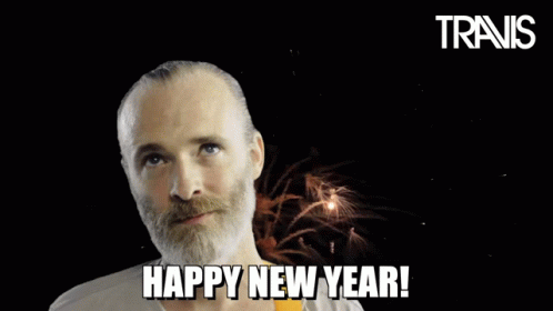 Happy New Year Funny Singer Fran Healy GIF