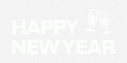 Happy New Year Greeting Card With Cartoon Heart Face