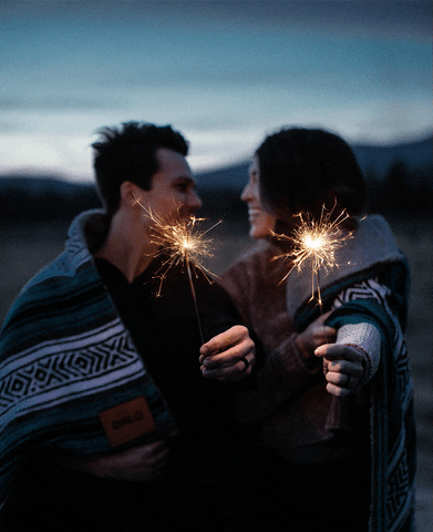 Happy New Year Sparklers GIF