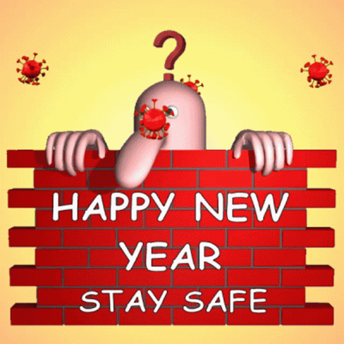 Happy New Year Stay Safe GIF