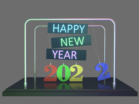 Happy New Year Ticking 2022 GIF