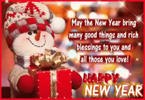 Happy New Year Wishes You And All Those You Love GIF