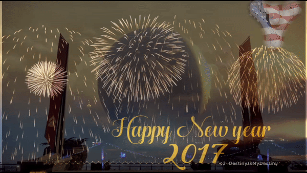 Happy New Years 2017 Greetings Animation GIF