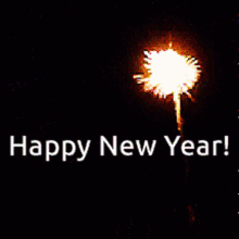 Happy New Years Eve Dazzling Fireworks GIF